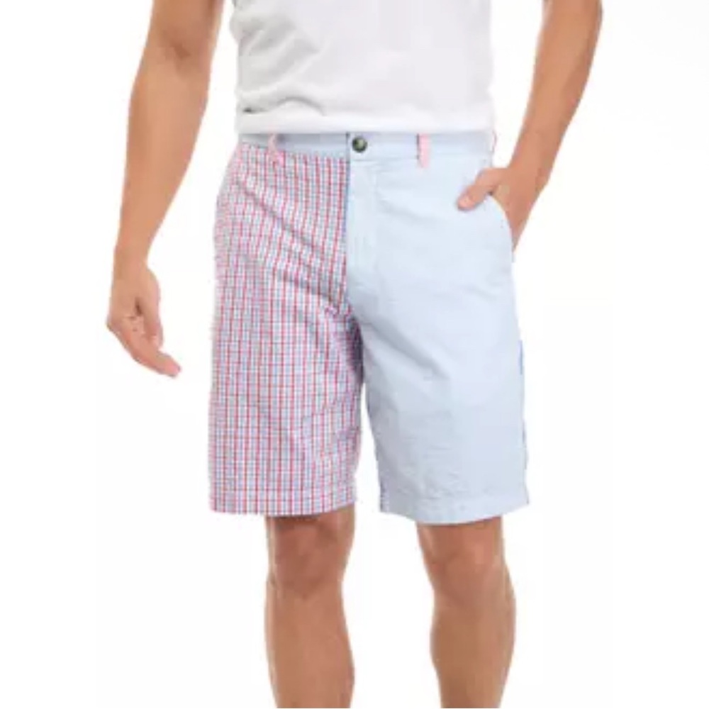 Boys Seersucker shorts 4th of July party breaker vineyard vines size 16